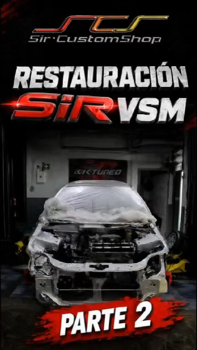 Honda Civic SiR en proceso de restauración y preparación de carrocería